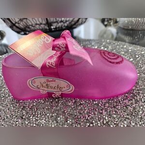 Vintage Barbie Nutcracker Pink Glass Gumball Slipper Shoe Bow 2001